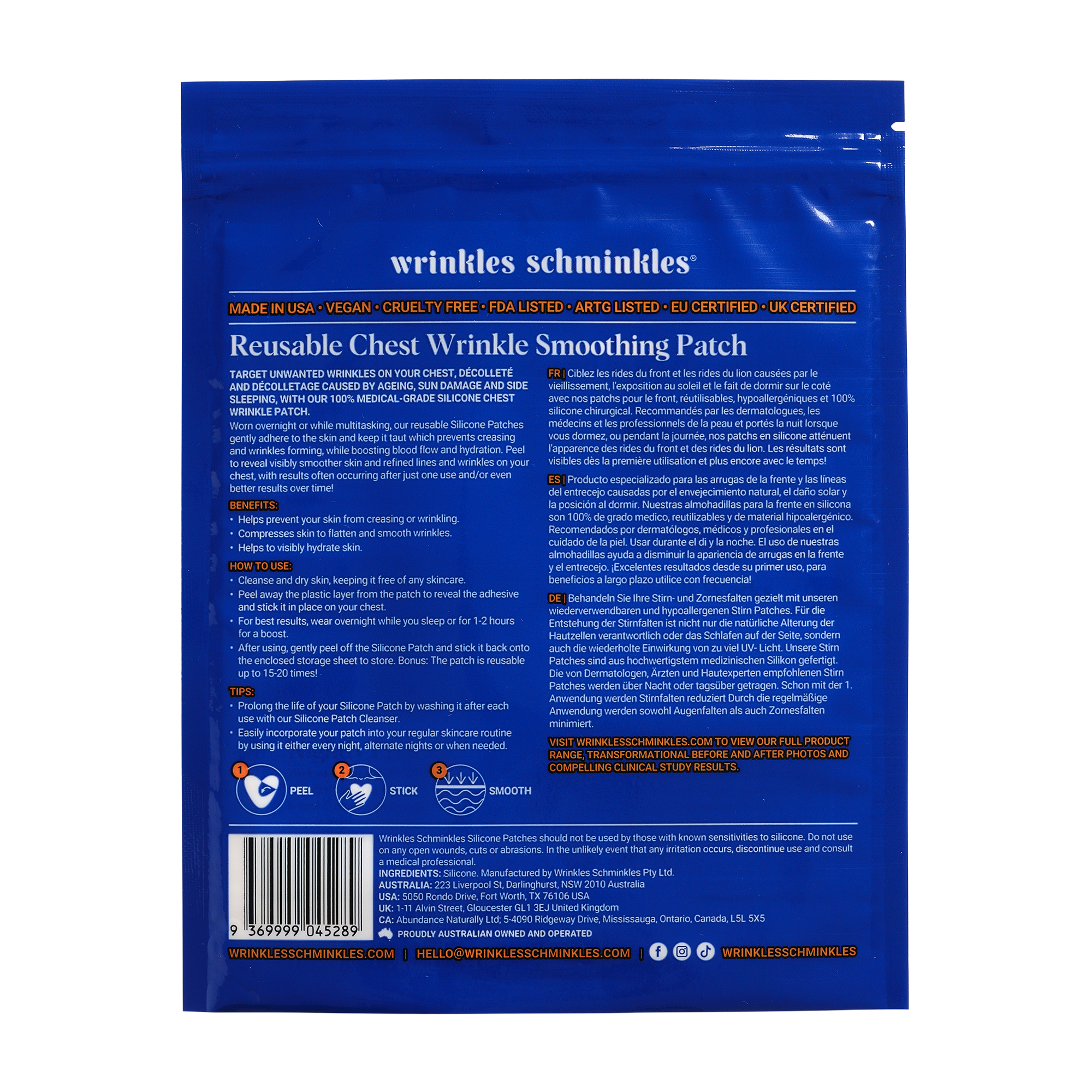 Chest Wrinkle Smoothing Patch