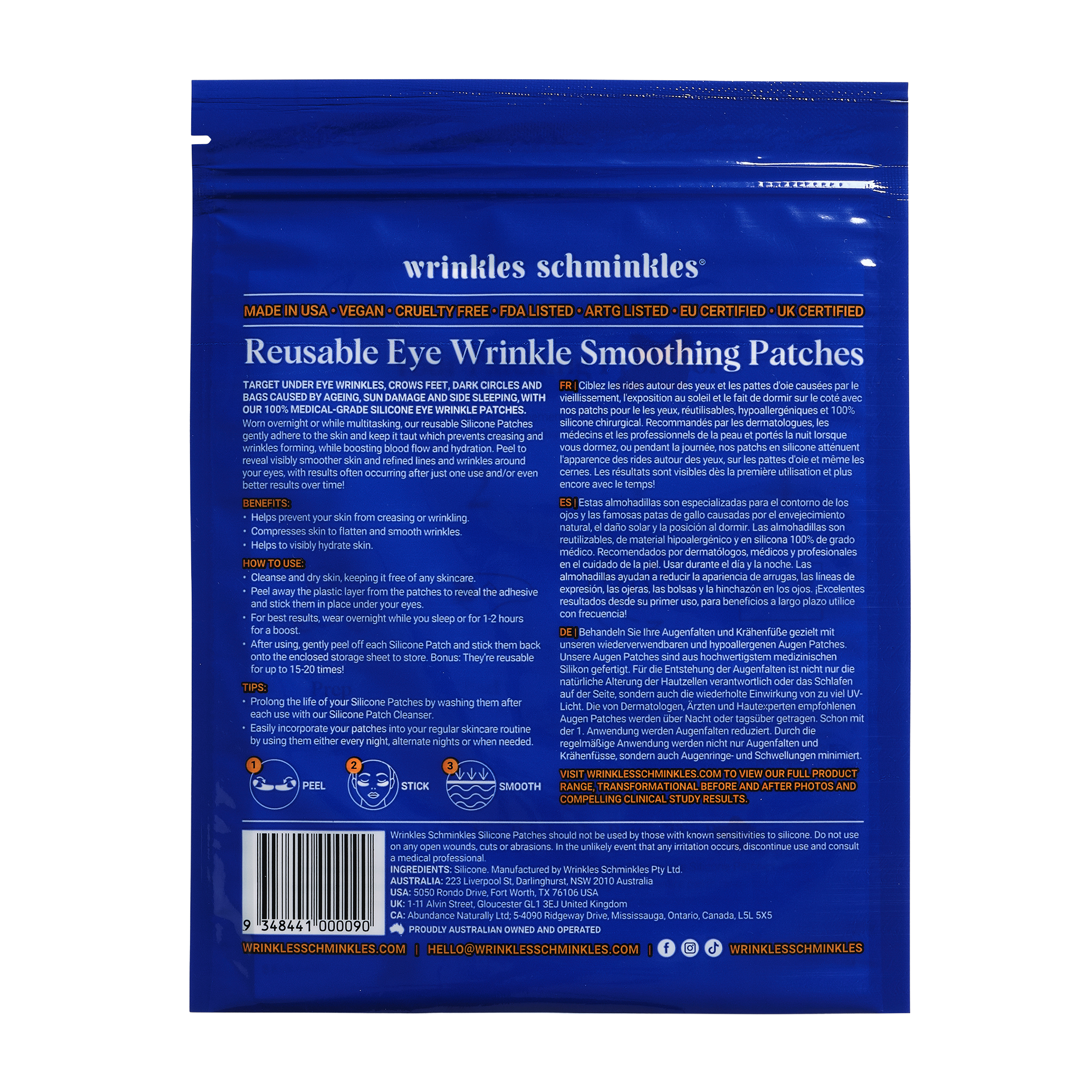 Eye Wrinkle Smoothing Patches