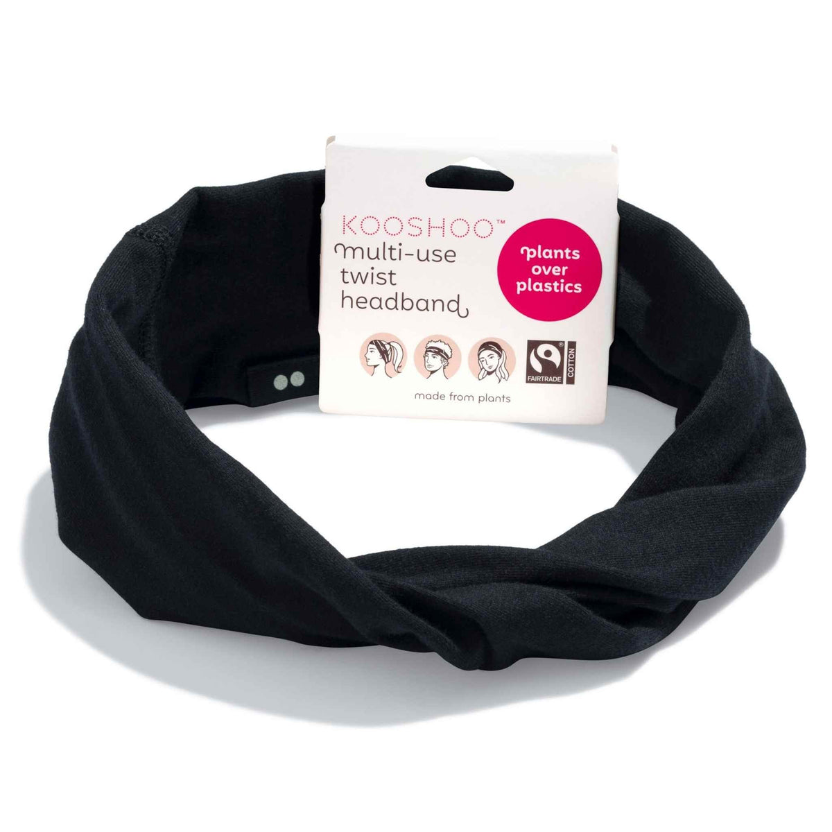 Twist Headband - Jet Black