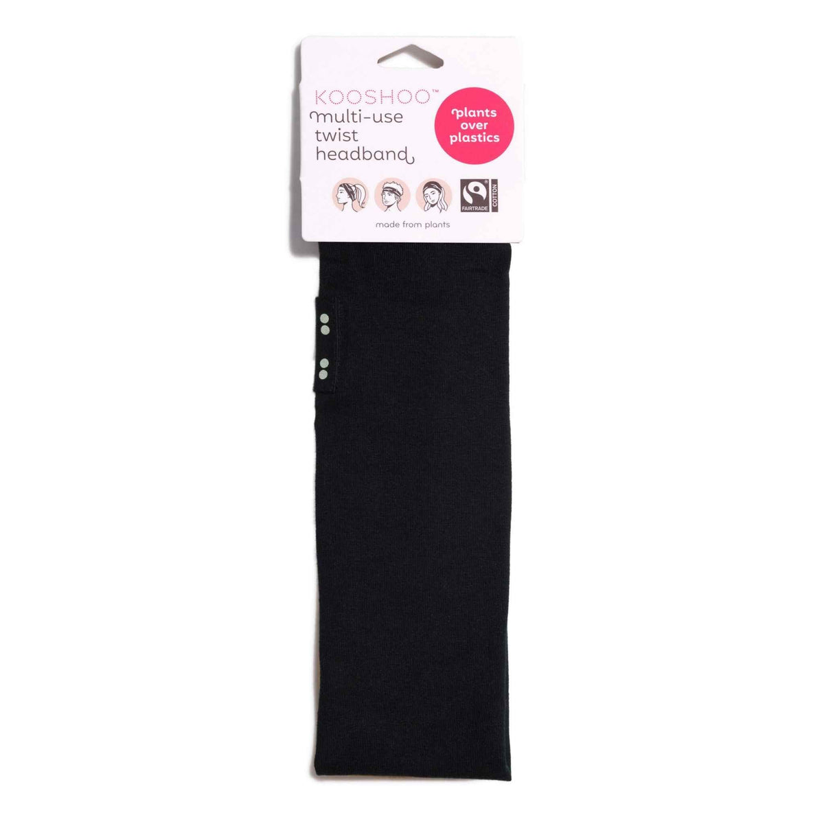 best selling black headbands Twist Headband in Black #color_jet-black