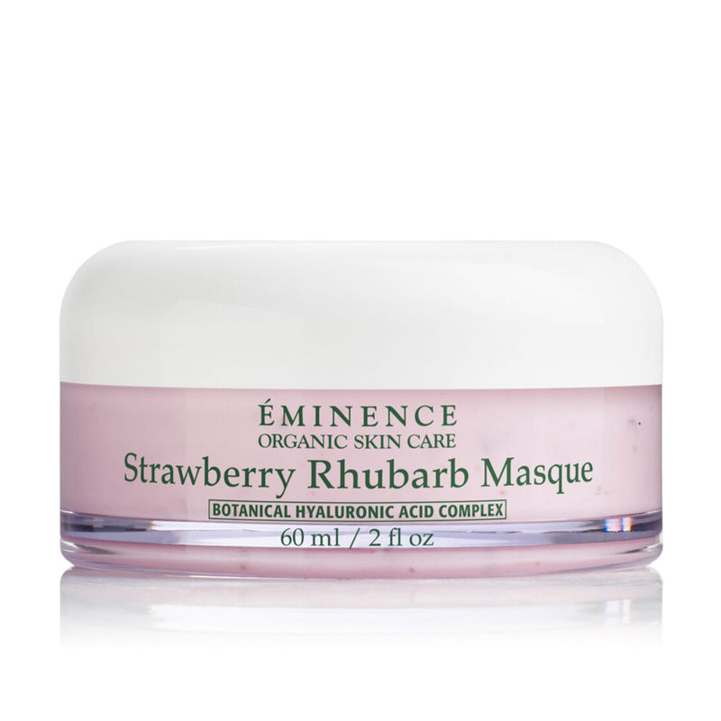 Masque à la rhubarbe et aux fraises 