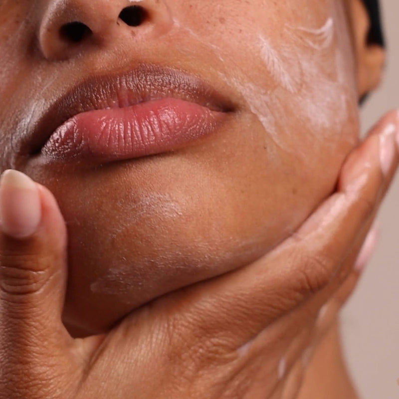 Masque à la rhubarbe et aux fraises 