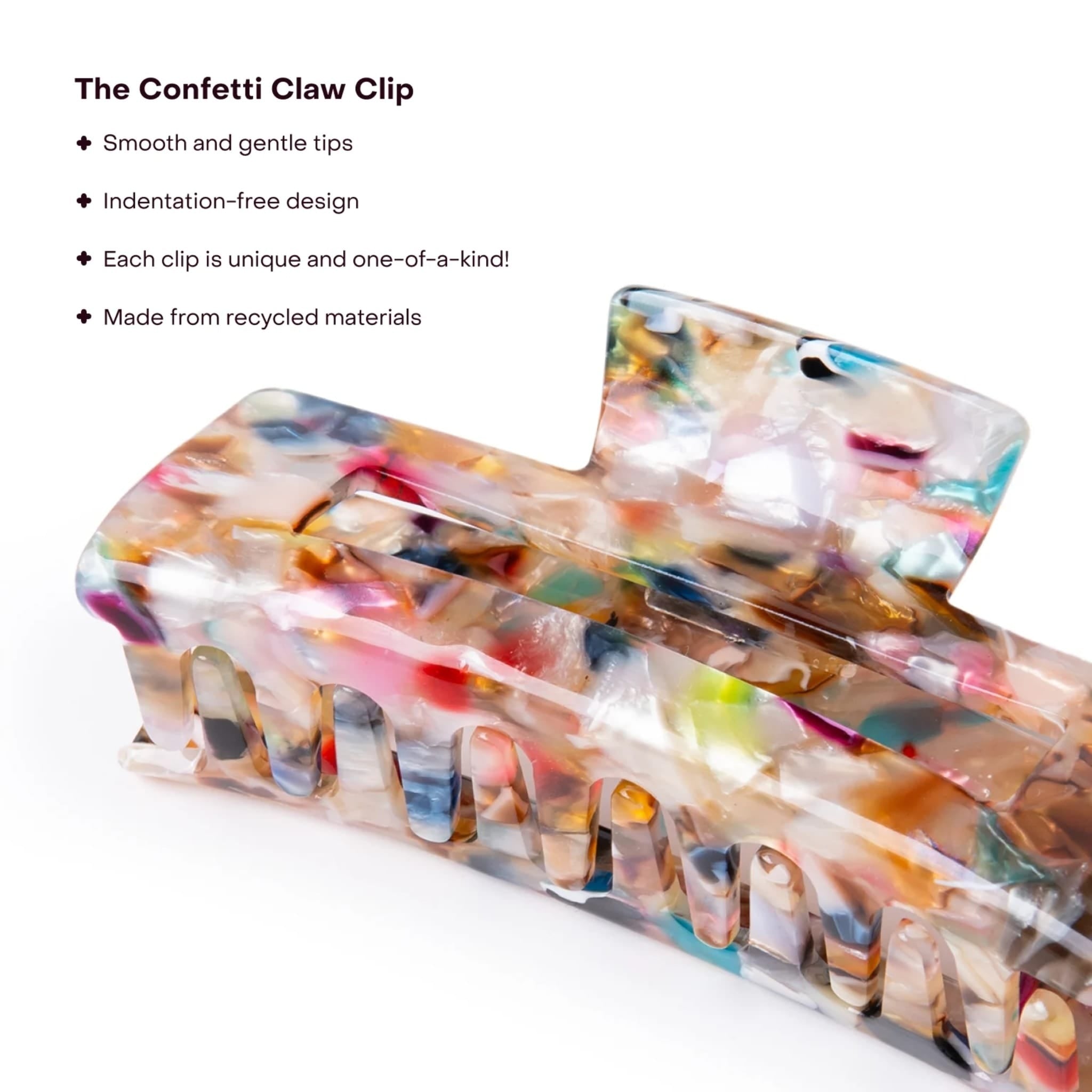 The Confetti Claw Clip
