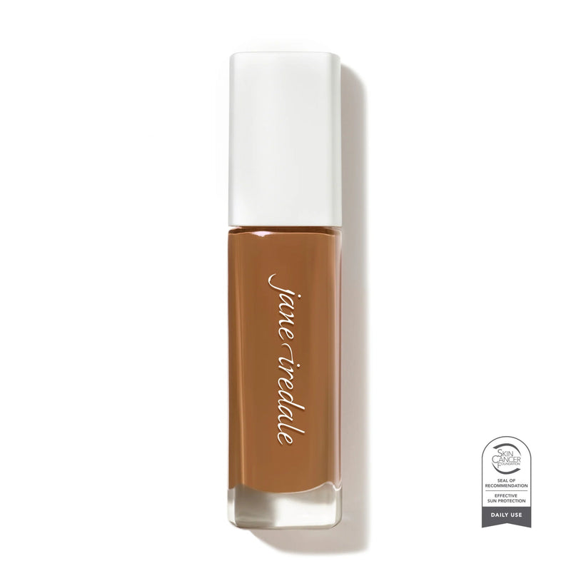 Jane Iredale Skintuition SPF 30 foundation – 60 Dark, neutral undertones. Bottle photo.