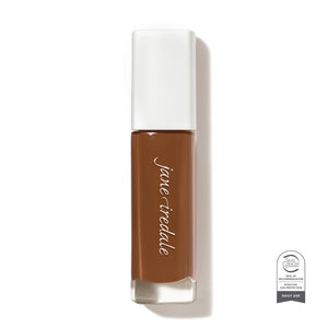 Jane Iredale Skintuition SPF 30 foundation – 70 Deep, warm gold undertones. Bottle photo.