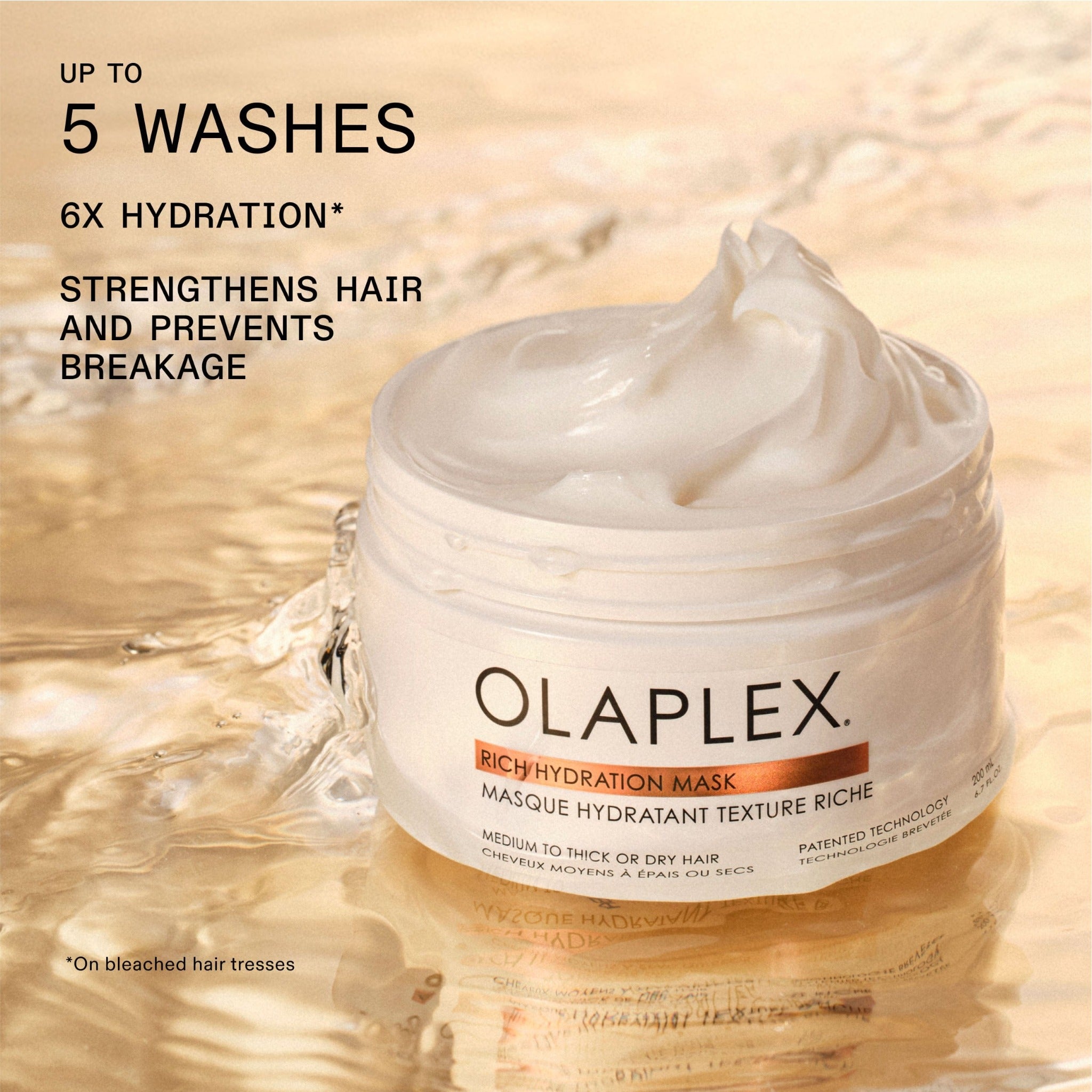Masque hydratant texture riche