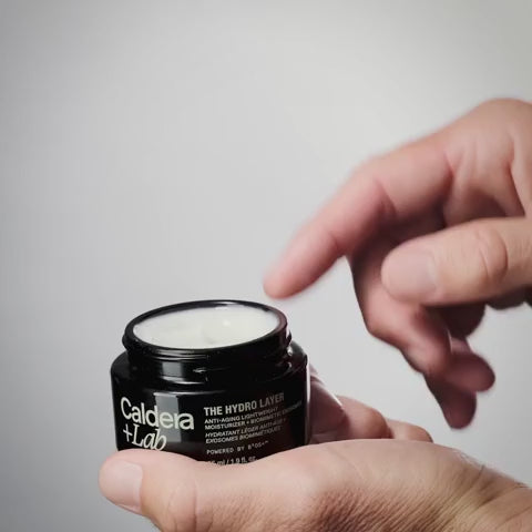 Caldera Lab The Hydro Layer hydrating face moisturizer texture and application demo