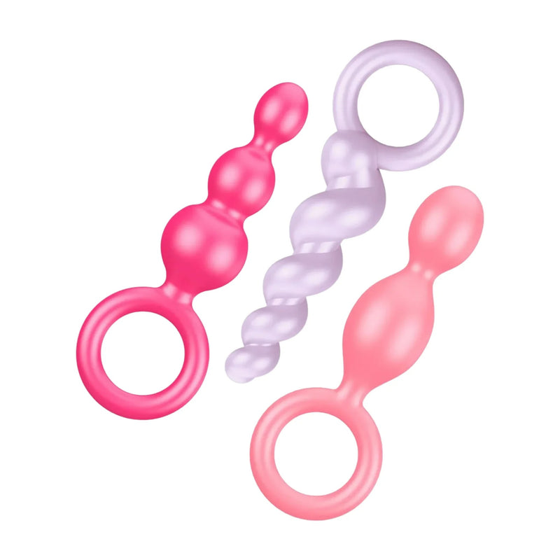 Butt Plugs – 3 Piece Added Value Pack – Multicolour
