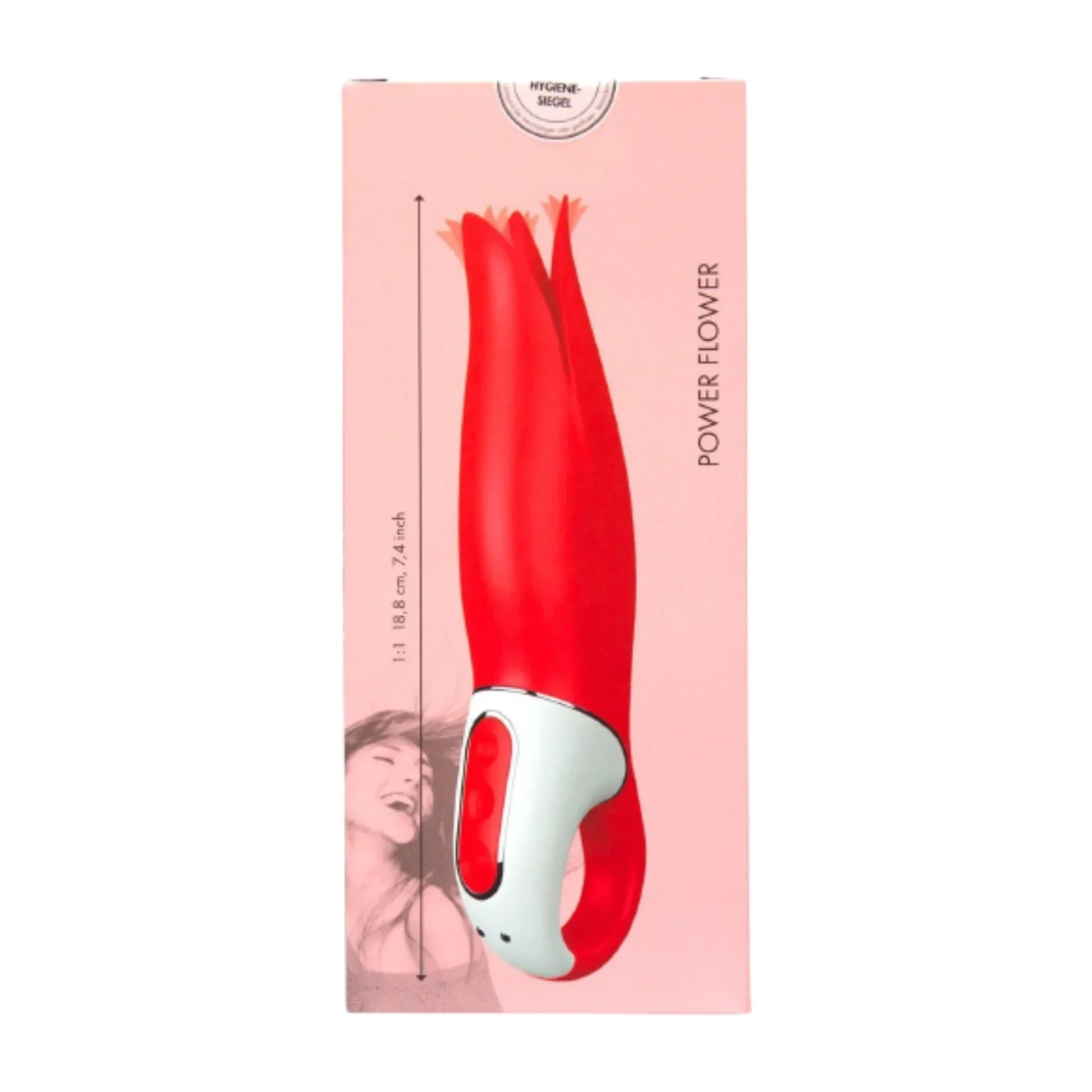 Vibromasseur Flower Power - rouge