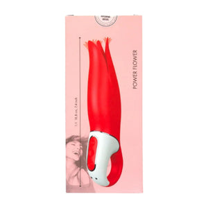Vibromasseur Flower Power - rouge