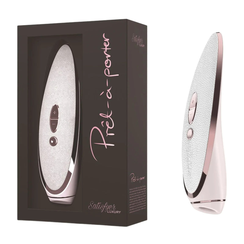 Prêt-à-porter – Clitoral Air Pulse Vibrator – White & Rose-Gold