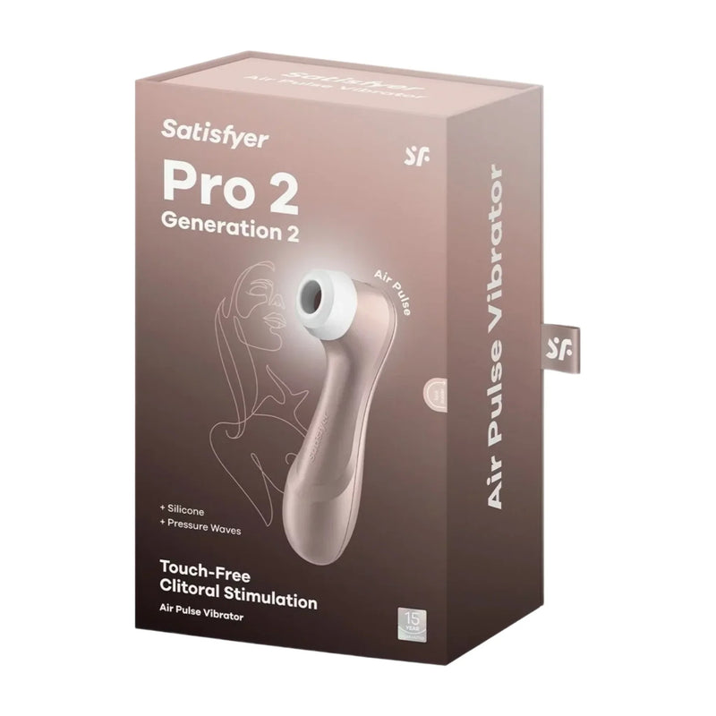 Pro 2+ – Clitoral Air Pulse Vibrator – Brown