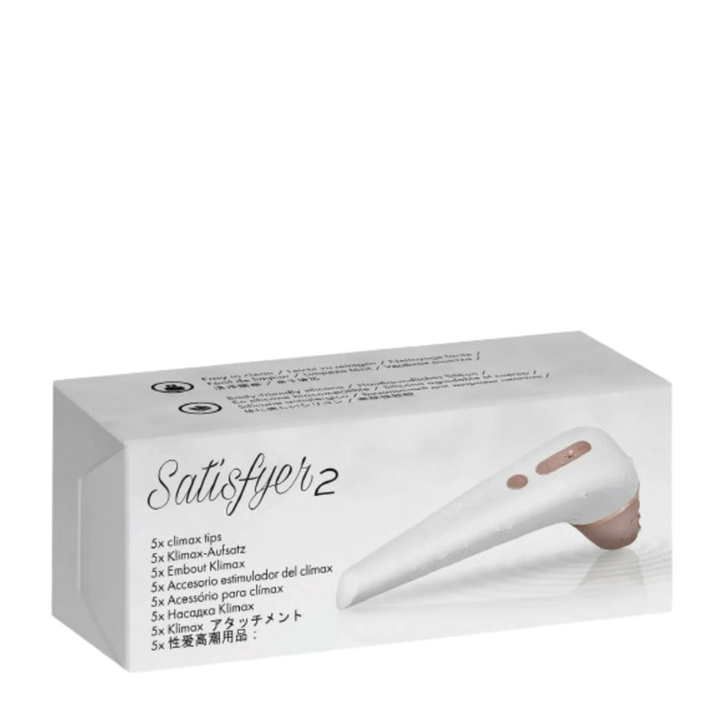 Satisfyer 2 Climax Tips - Pack of 5 - White