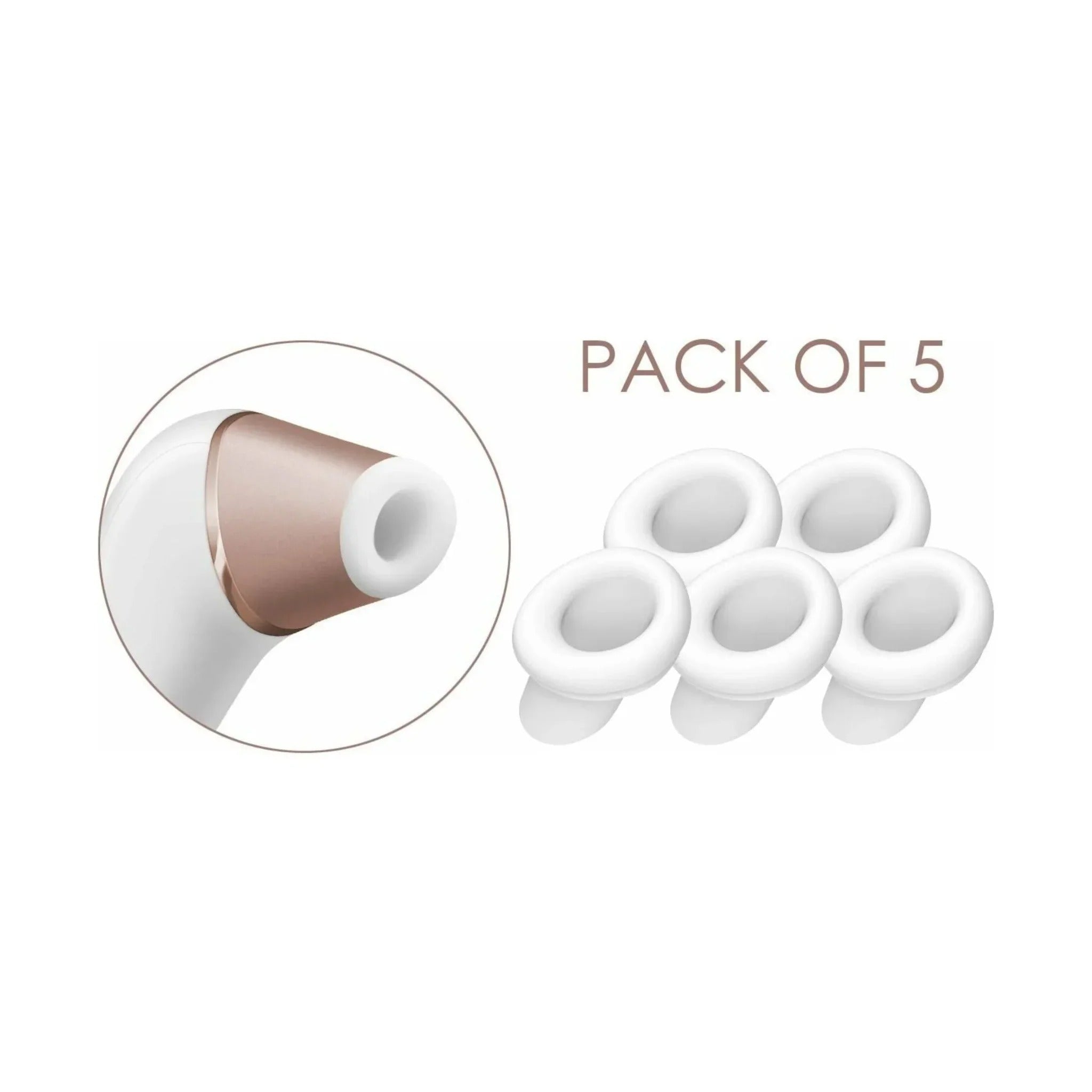 Satisfyer 2 Climax Tips - Pack of 5 - White