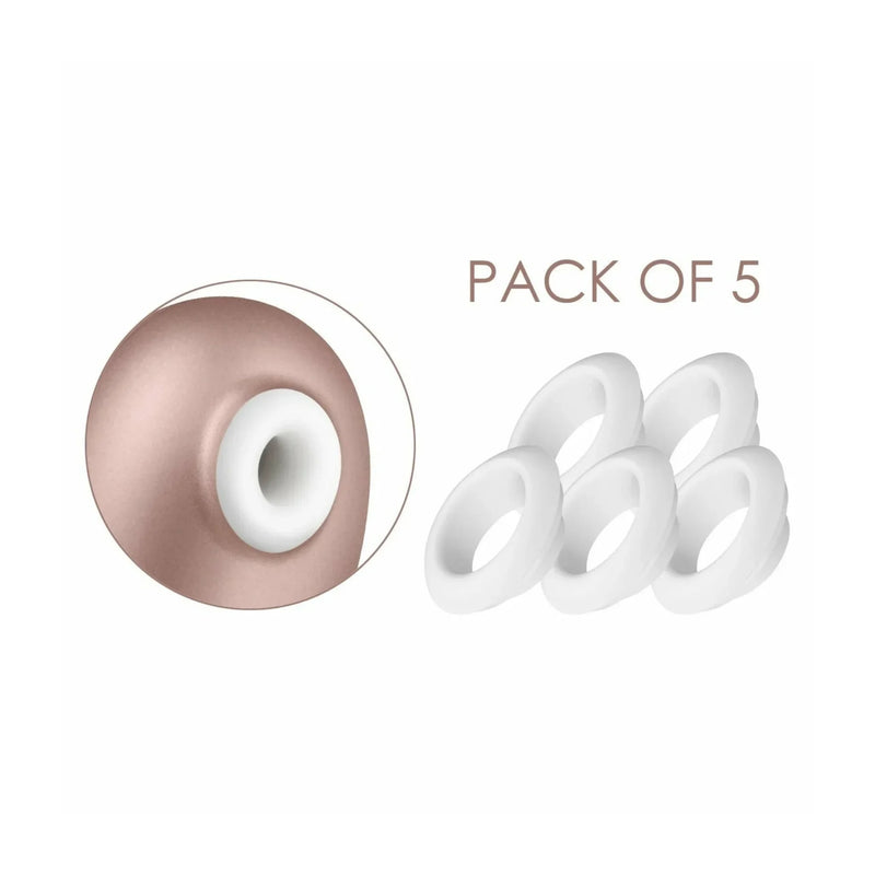 Satisfyer Pro Deluxe Climax Tips - Pack of 5 - White