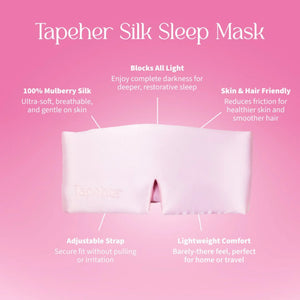 Masque de sommeil en soie