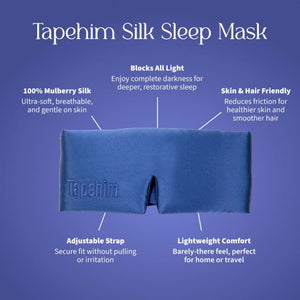 Masque de sommeil en soie Tapehim