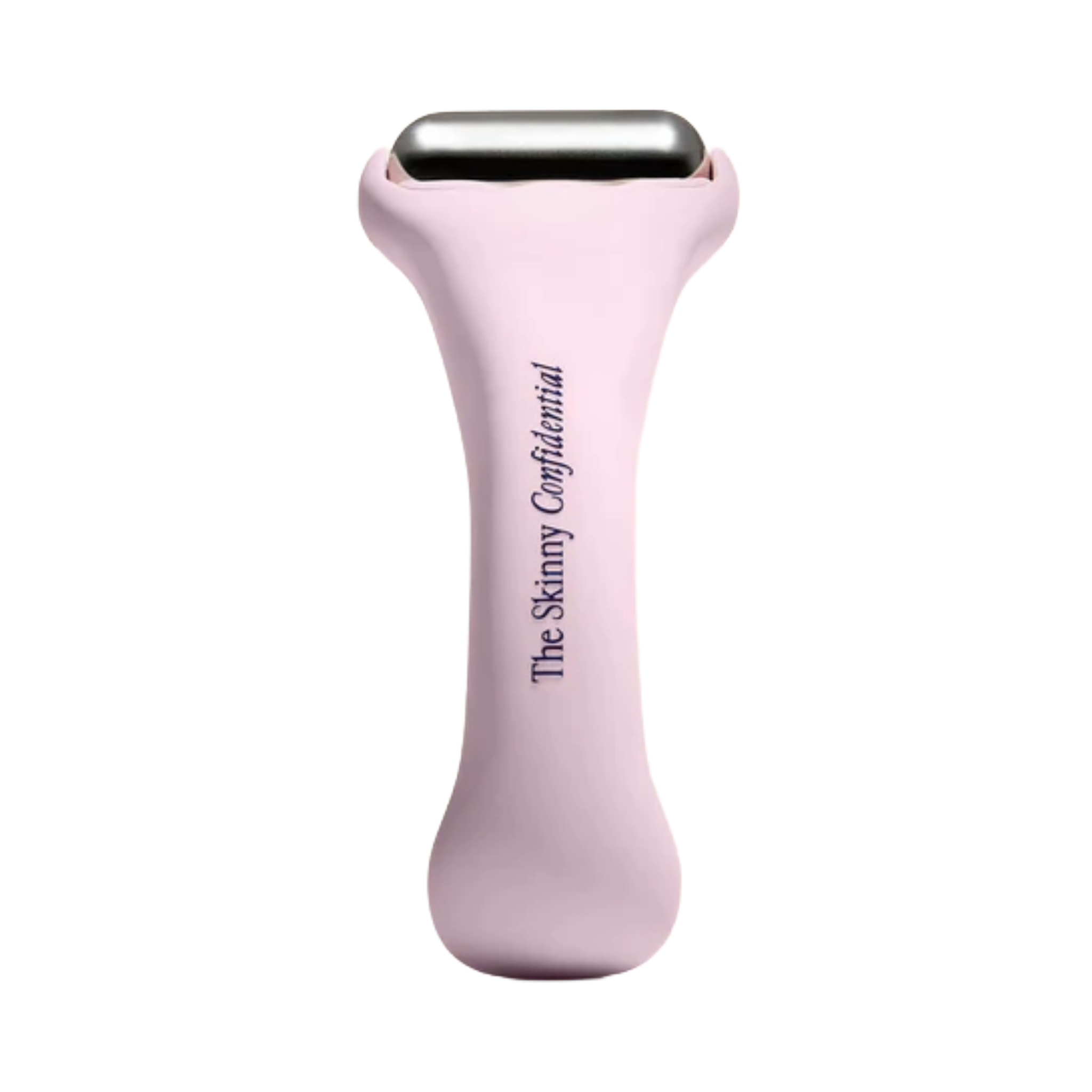 Hot Mess Ice Roller by The Skinny Confidential – pink all-aluminum facial ice roller for de-puffing, contouring, and reducing facial redness.