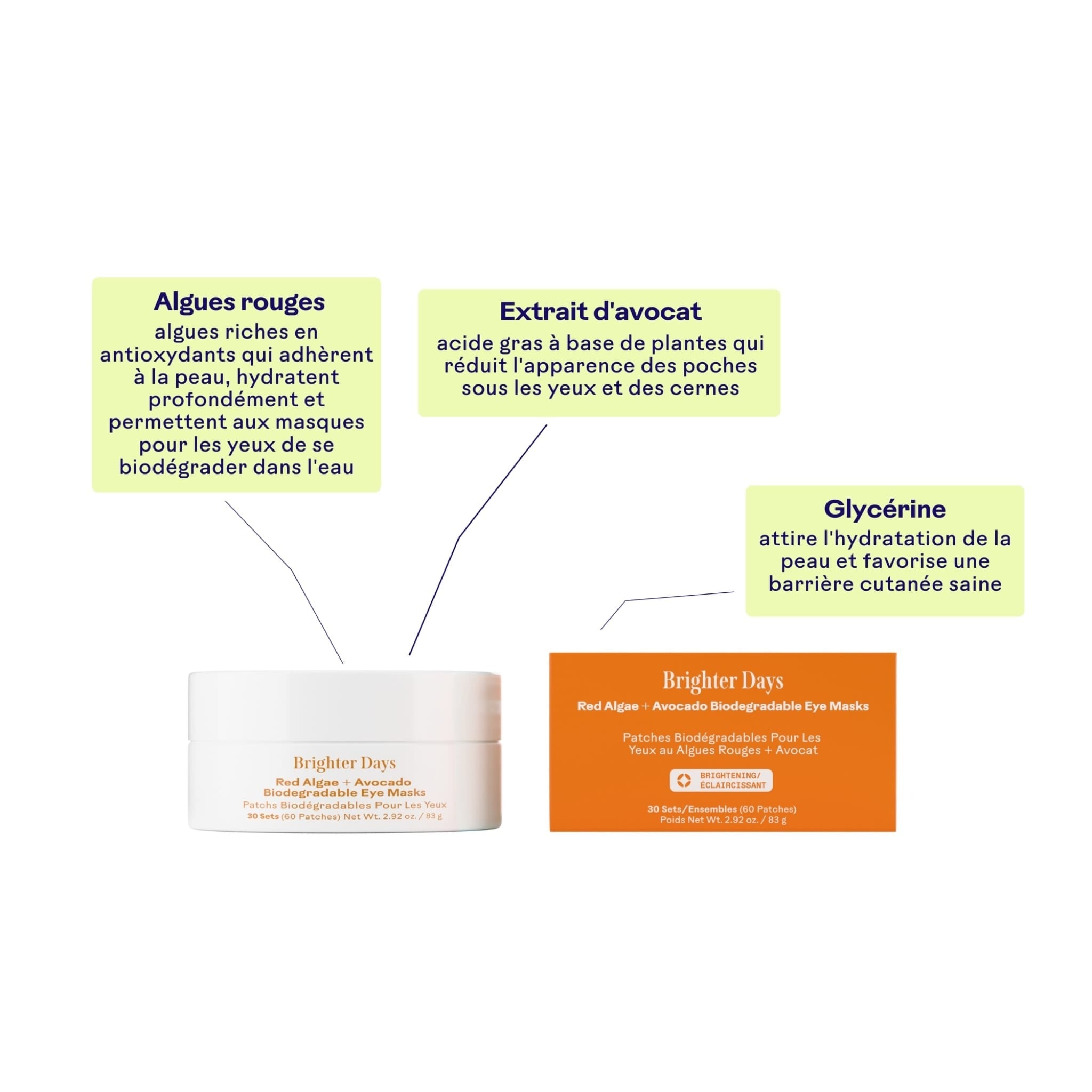 Brighter Days™ Biodegradable Eye Masks