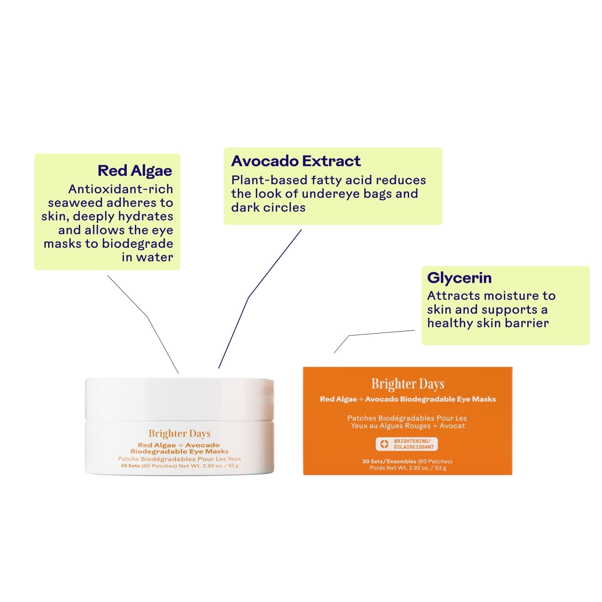 Brighter Days™ Biodegradable Eye Masks