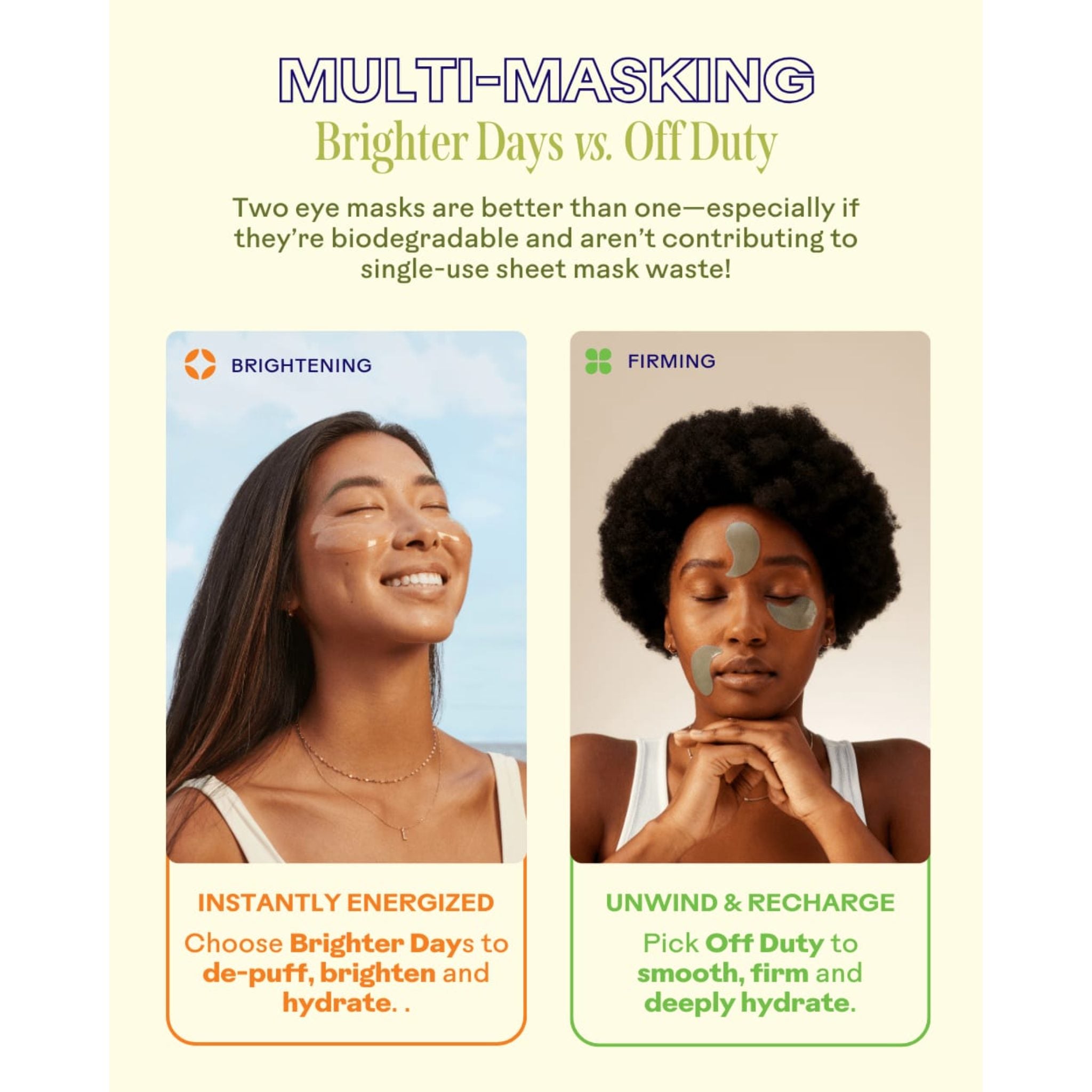 OffDuty™ Smoothing Biodegradable Eye Masks