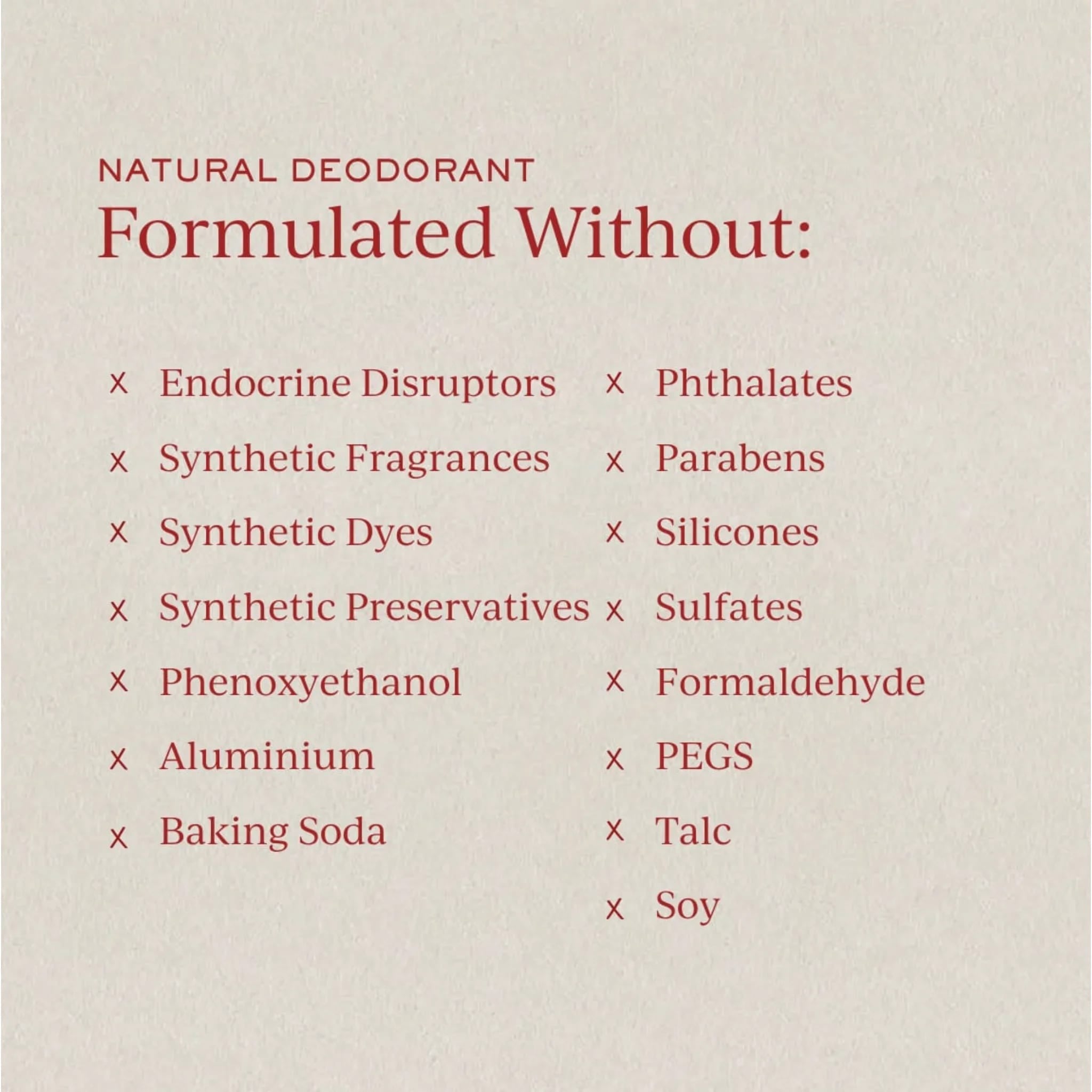 Natural Deodorant