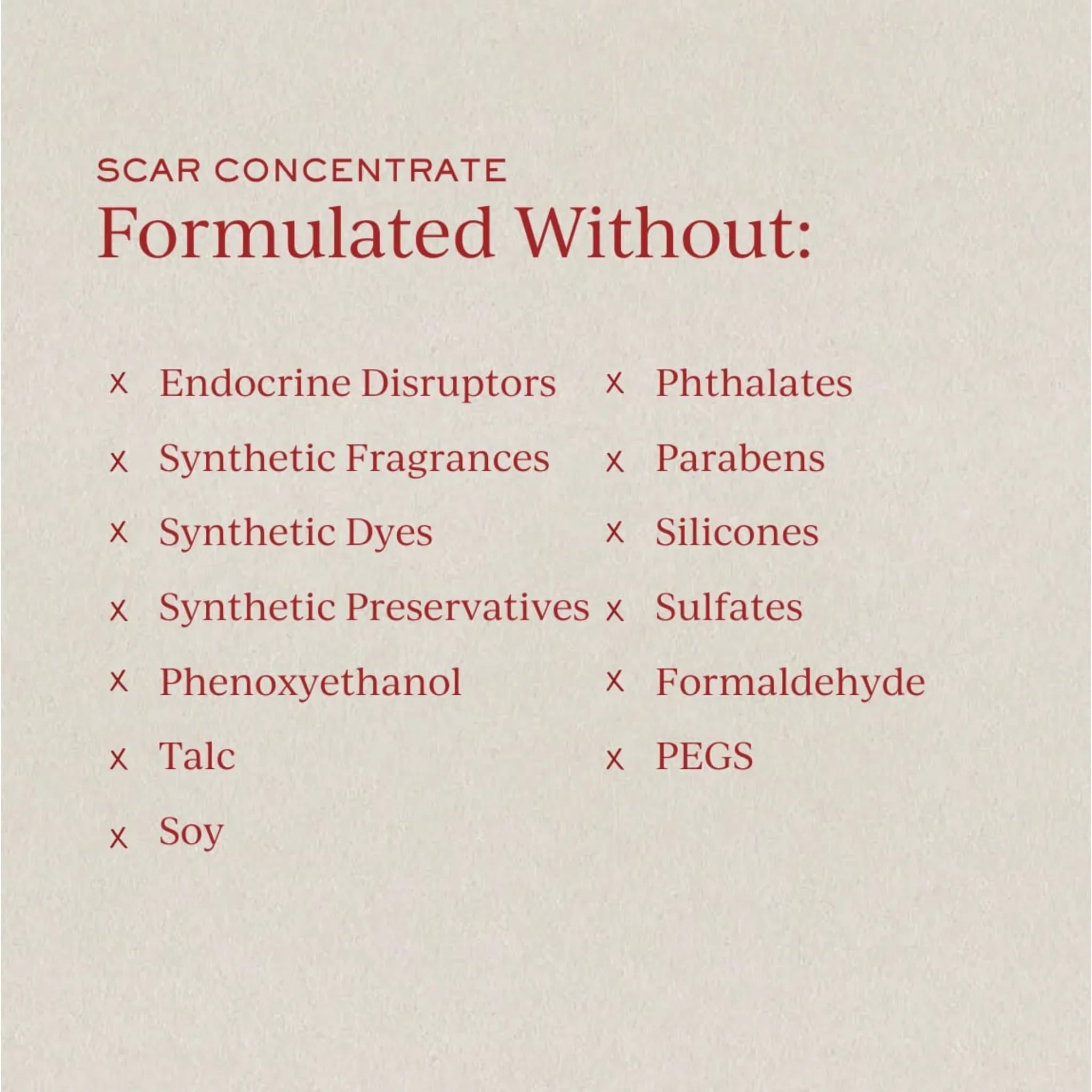 Scar Concentrate
