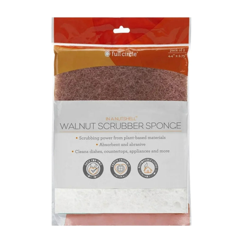 Full Circle | Walnut Scrubber Sponge