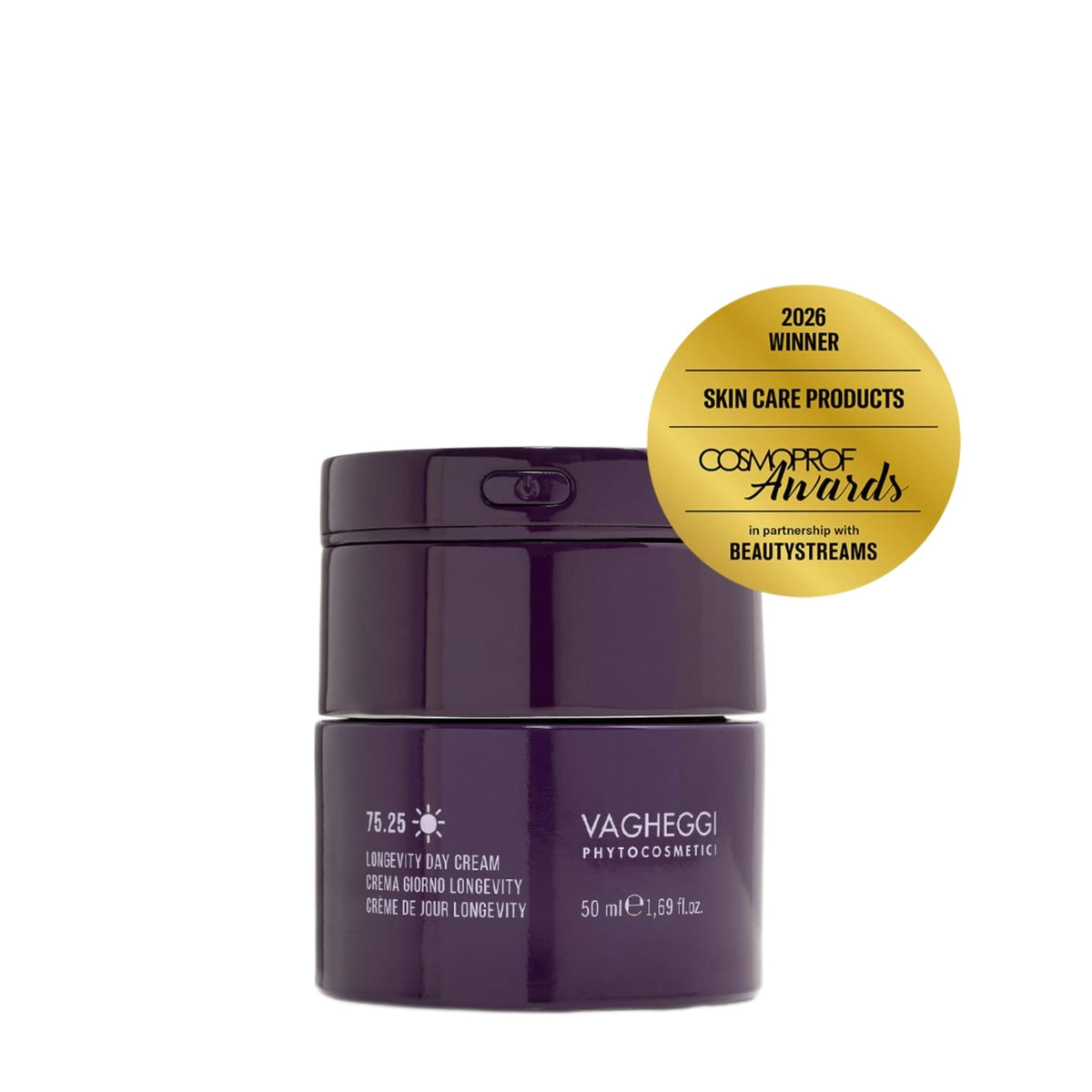 75.25 Longevity Day Cream + Efficacy Booster Device - Refillable