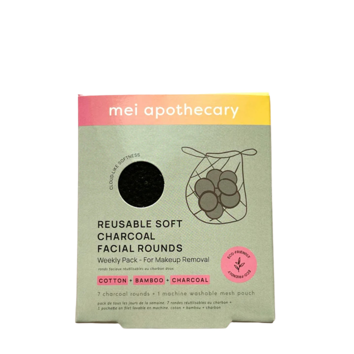Good Rounds Skin Mei Apothecary Eco-Friendly Reusable Charcoal Facial Rounds – Boutique ...