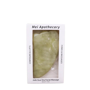 Outil de beauté massant pour le visage Gua Sha en Jade 