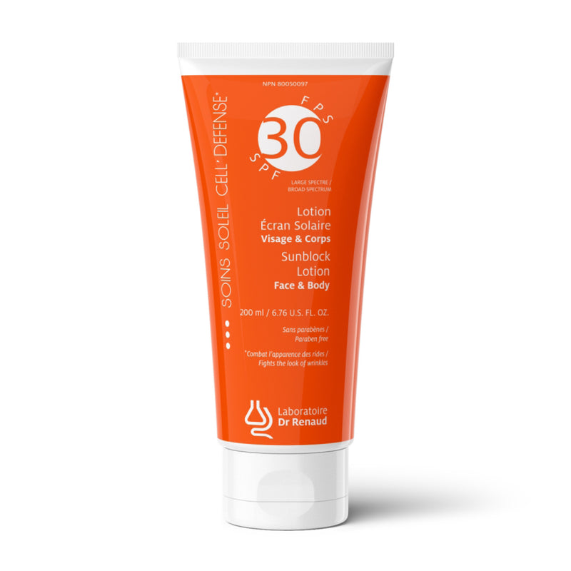 Lotion solaire à large spectre FPS 30 