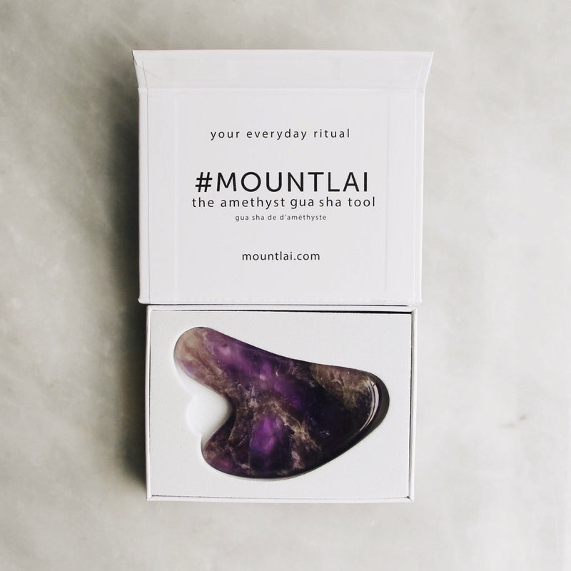 L'outil Gua Sha en améthyste 